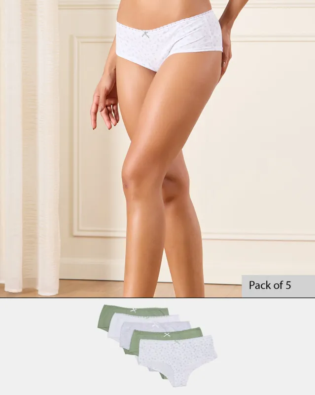 Women Assorted Boyleg Brief Set (Pack of 5) sold by Redtag