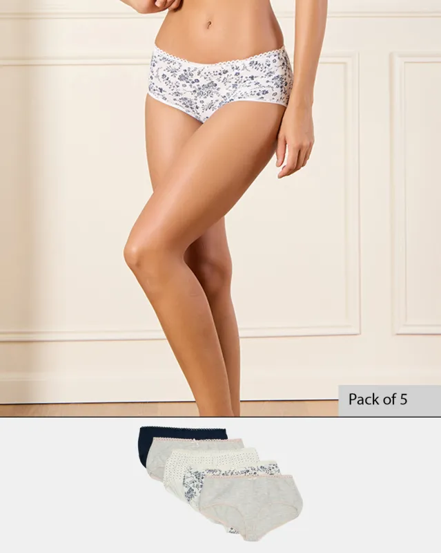 Women Assorted Boyleg Brief Set (Pack of 5) sold by Redtag