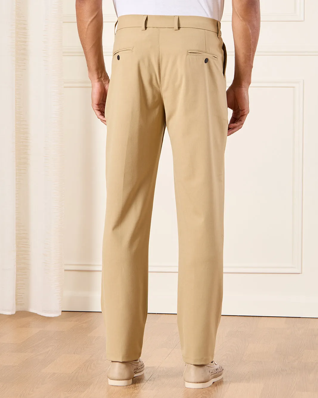 Men Beige Formal Trousers sold by Redtag product image thumbnail 3