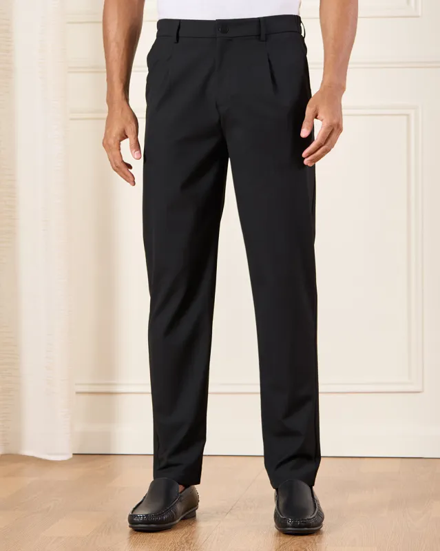 Men Black Formal Trousers sold by Redtag