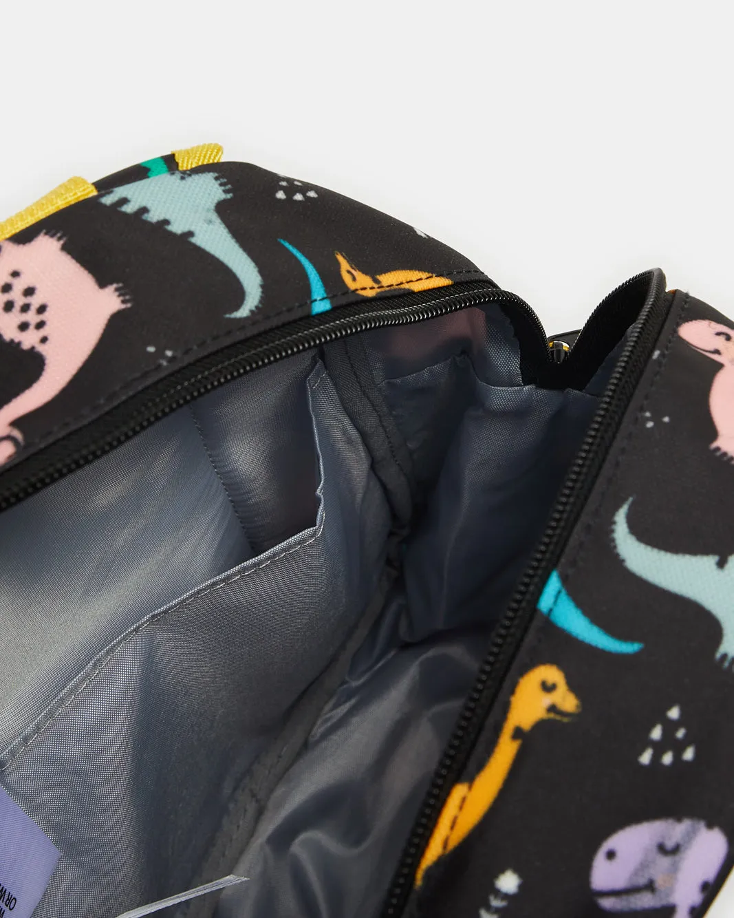 Boys Black Dino Printed Backpack sold by Redtag product image thumbnail 4