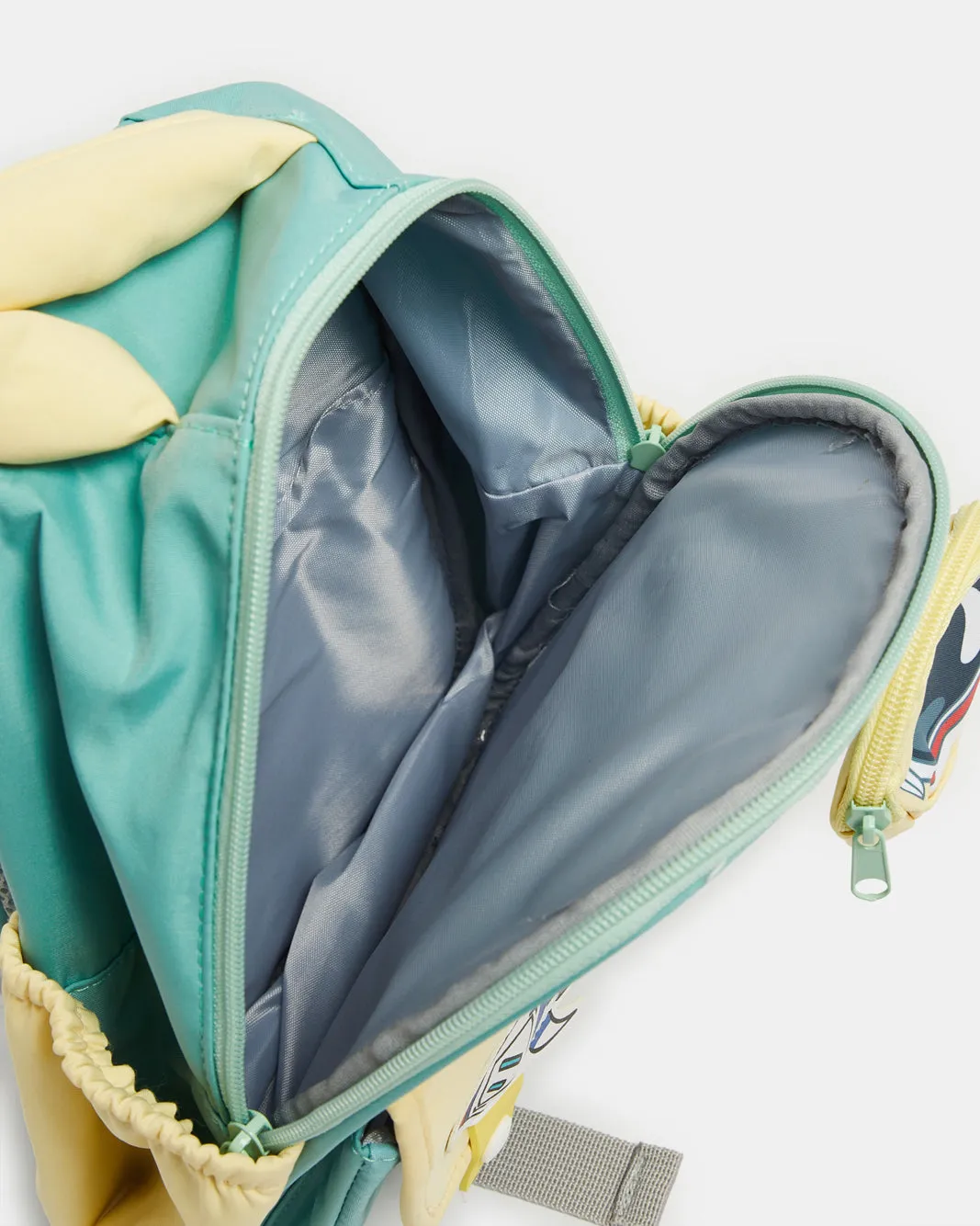 Boys Green And Yellow Rocket Printed Backpack sold by Redtag product image thumbnail 4