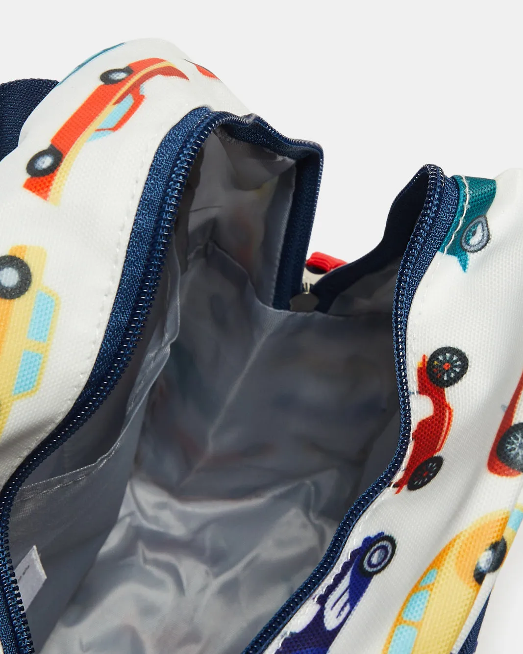 Boys Beige Cars Printed Backpack sold by Redtag product image thumbnail 4