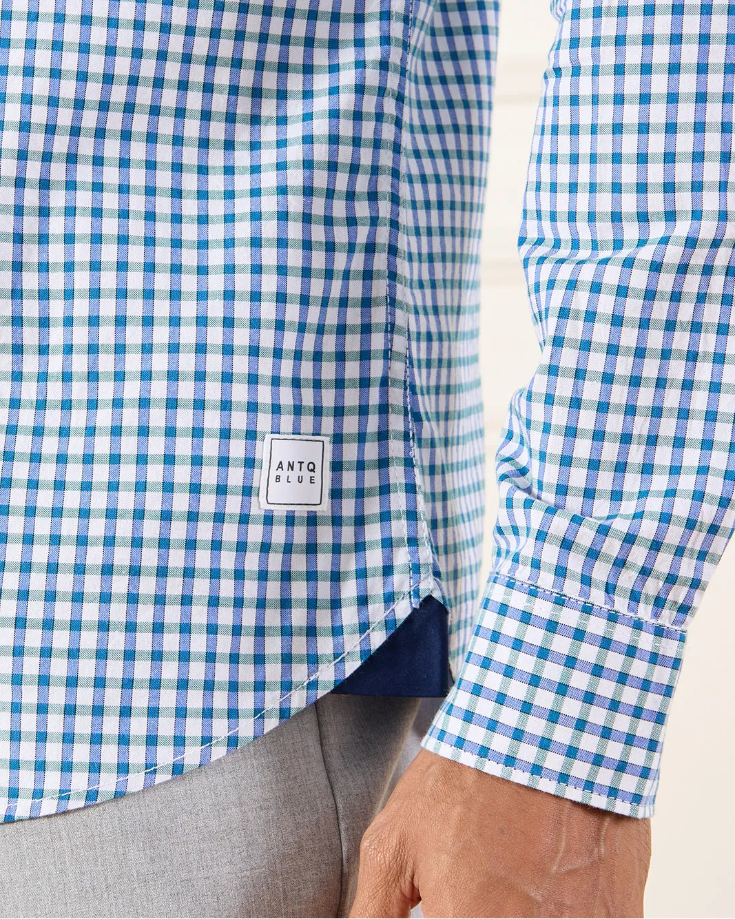 Men Blue Checkered Shirt sold by Redtag product image thumbnail 5