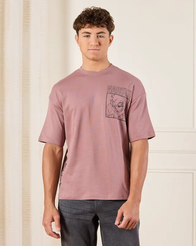 Senior Boys Rust Naruto T-Shirt sold by Redtag