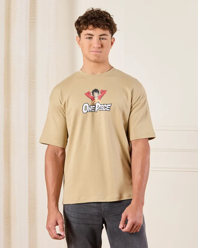 Senior Boys Beige One Piece T-Shirt sold by Redtag