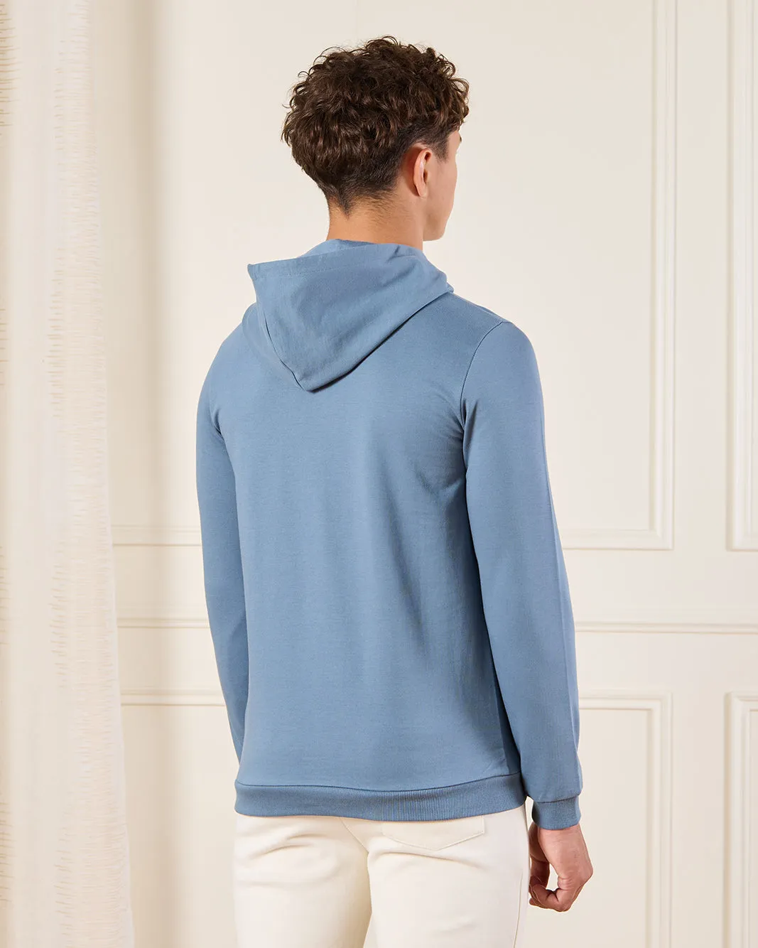 Senior Boys Grey Trend Hooded Sweatshirt sold by Redtag product image thumbnail 3