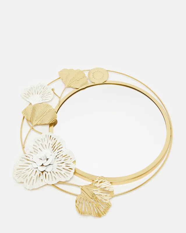 Gold Round Decorative Wall Mirror sold by Redtag