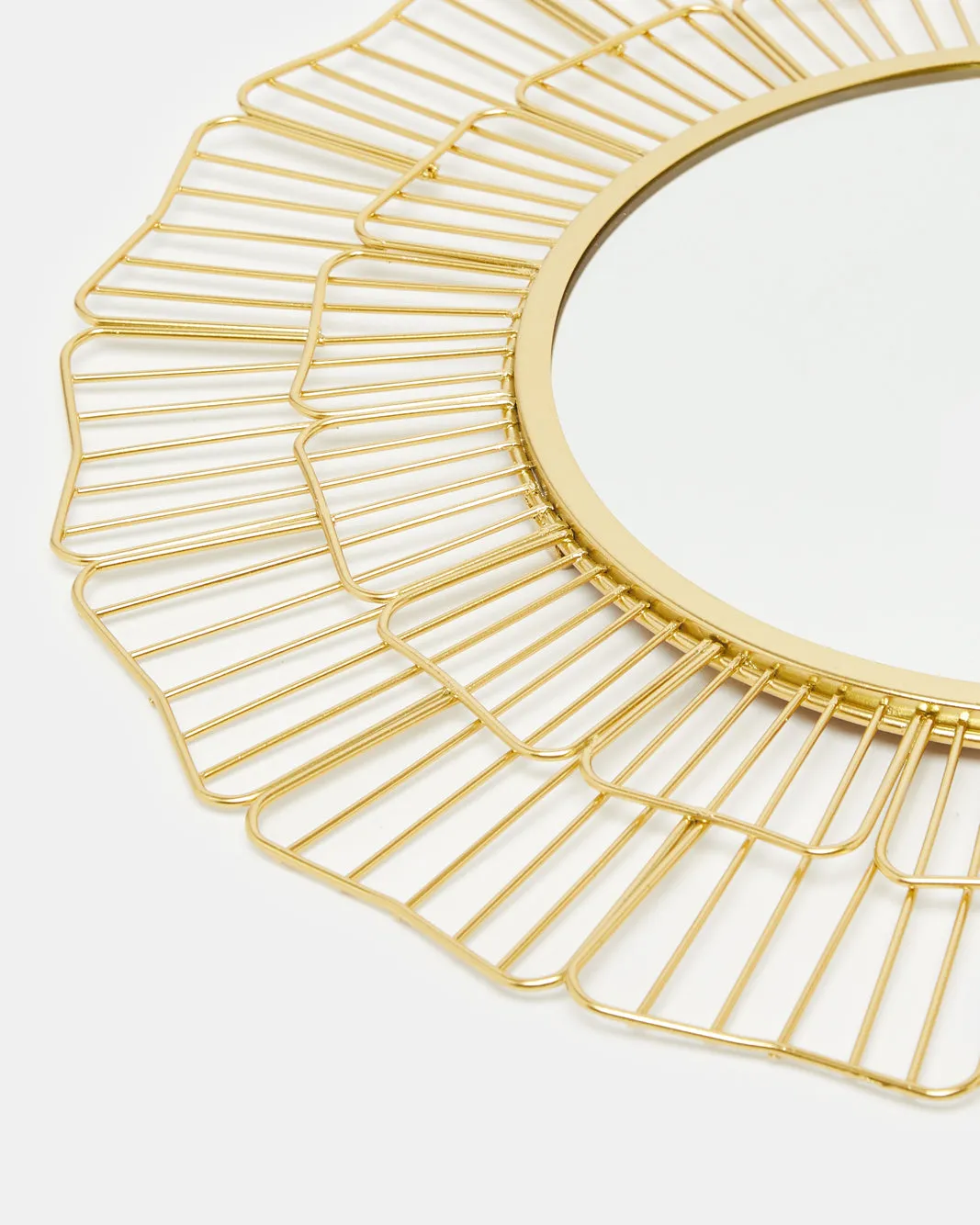 Gold Round Decorative Wall Mirror sold by Redtag product image thumbnail 3
