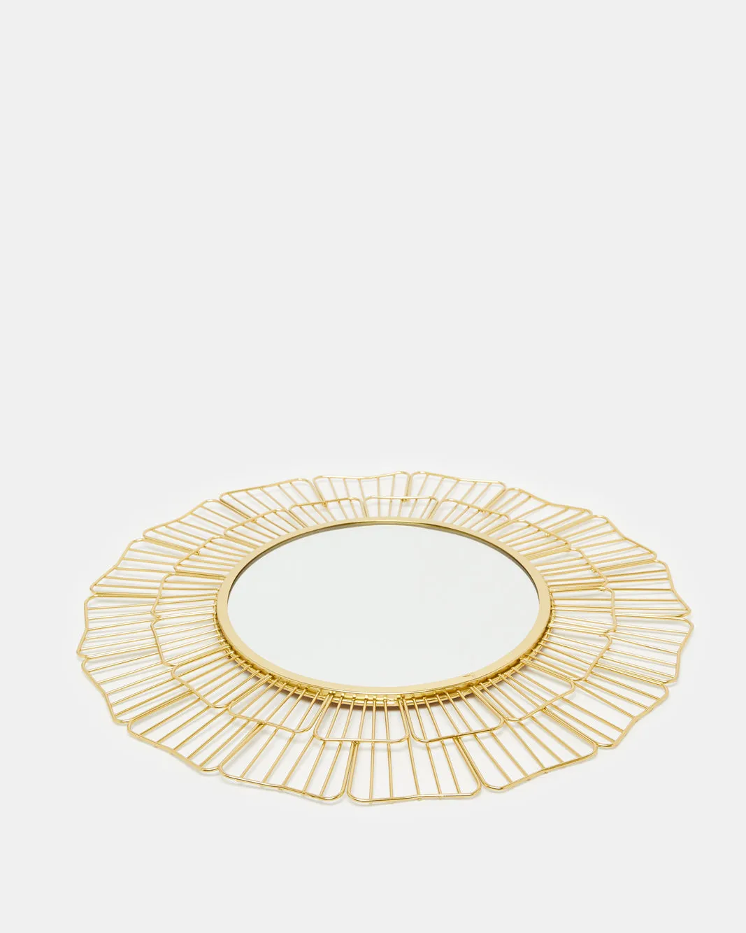 Gold Round Decorative Wall Mirror sold by Redtag product image thumbnail 2