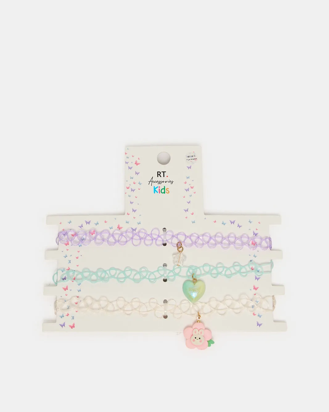 Girls Assorted Embellished Choker Set (3 Piece) sold by Redtag