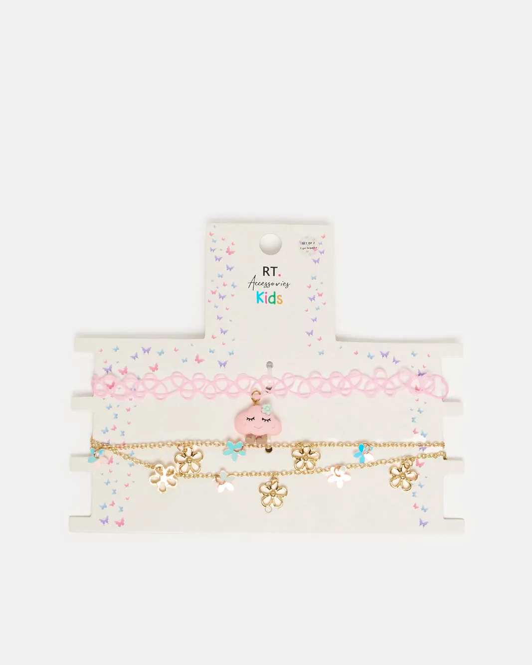 Girls Assorted Embellished Choker Set (2 Piece) sold by Redtag