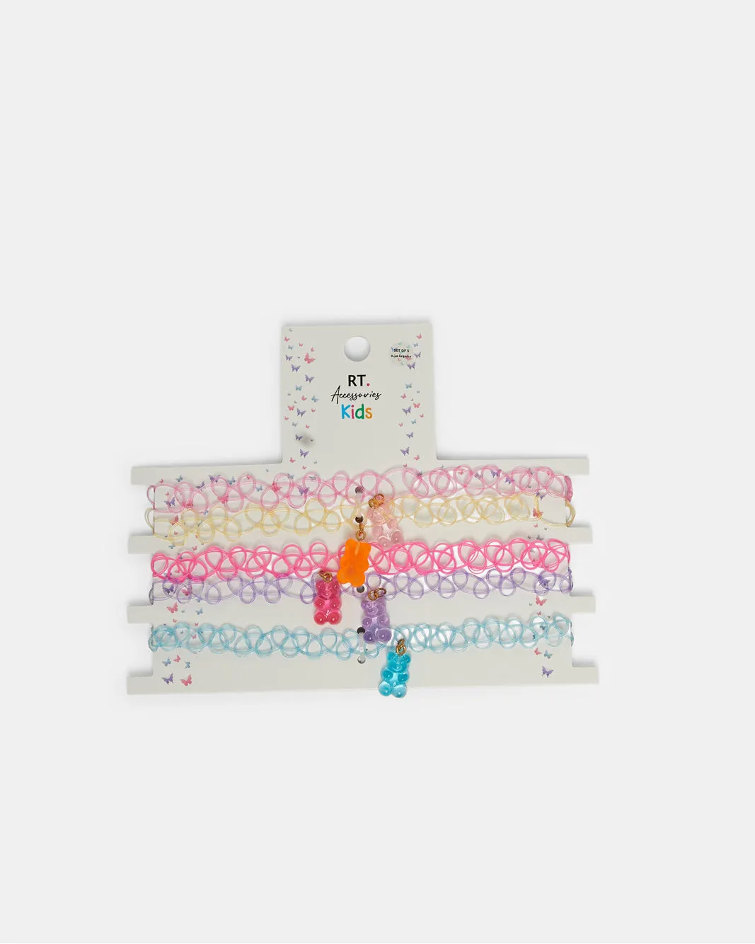 Girls Assorted Embellished Choker Set (5 Piece) sold by Redtag