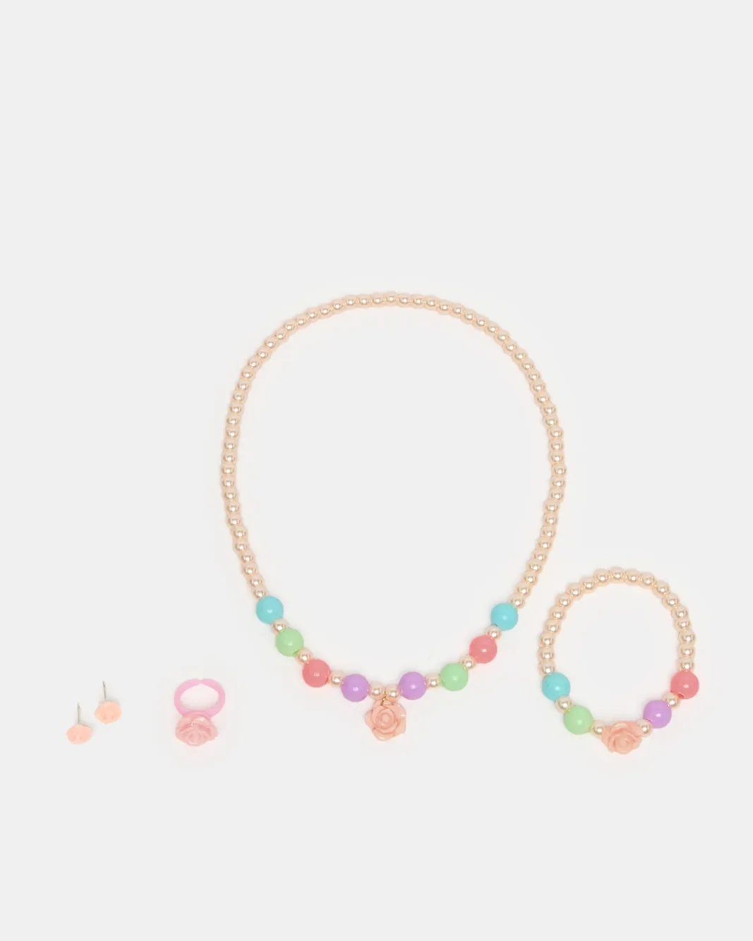 Girls Assorted Embellished Necklace Set (4 Piece) sold by Redtag