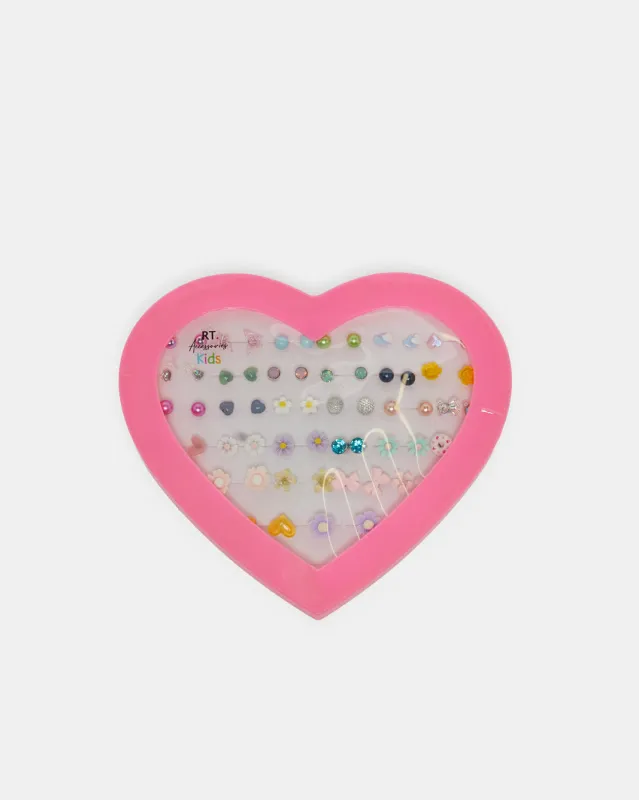 Girls Assorted Earring Studs (30 Pairs) sold by Redtag