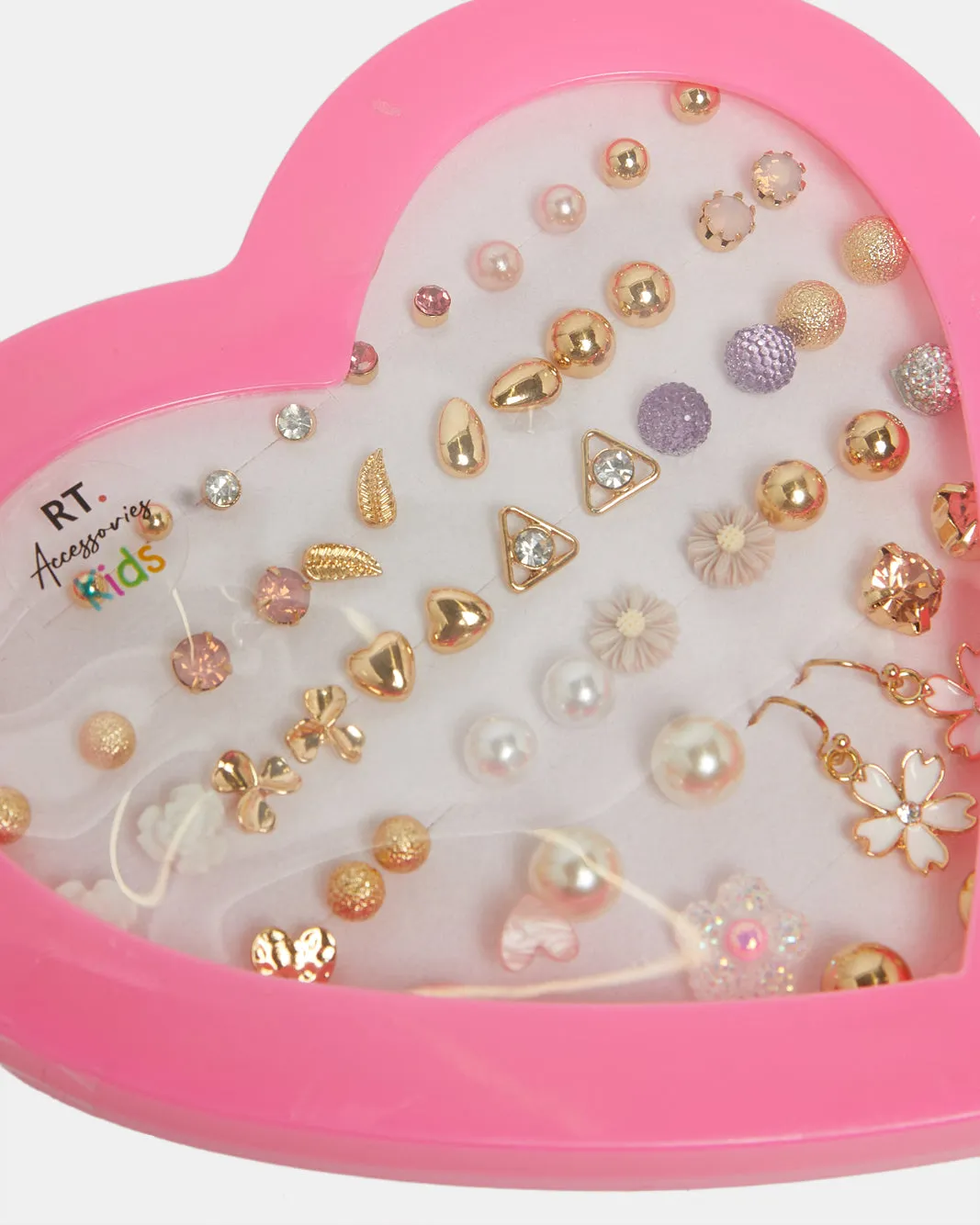 Girls Assorted Earring Studs (30 Pairs) sold by Redtag product image thumbnail 4