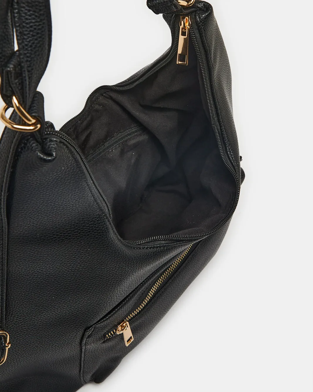 Women Black Embellished Slouch Bag sold by Redtag product image thumbnail 4