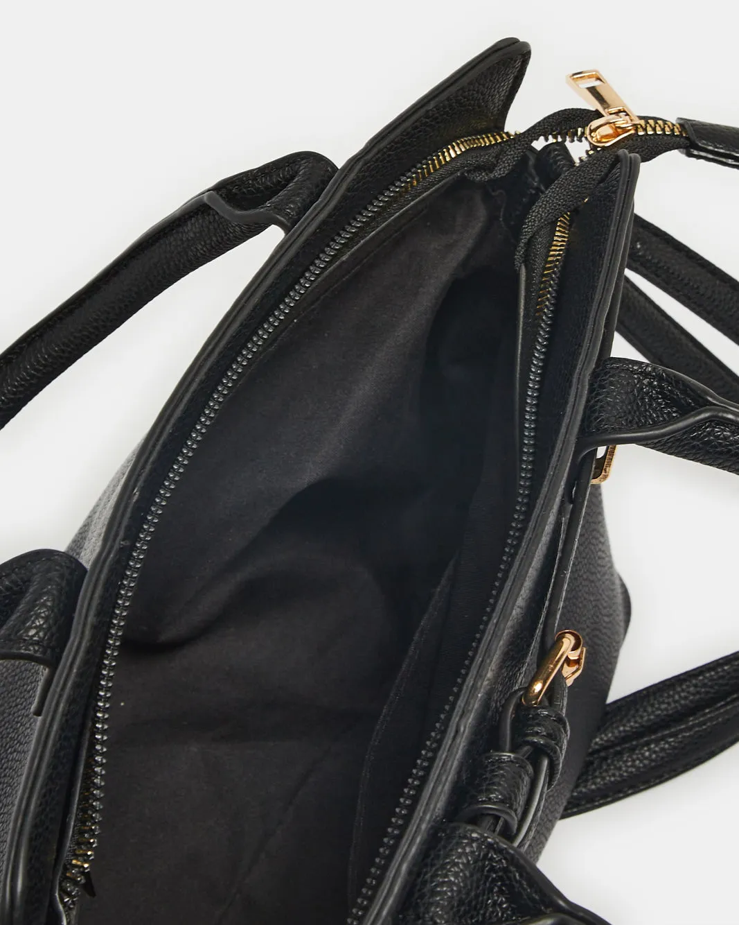 Women Black Day Bag sold by Redtag product image thumbnail 4