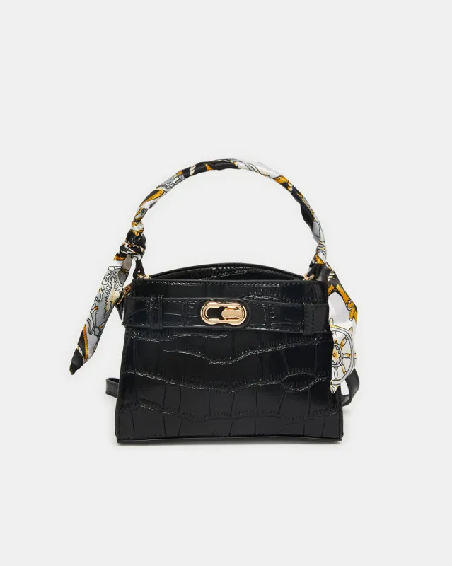 Women Black Embellished Messenger Bag sold by Redtag