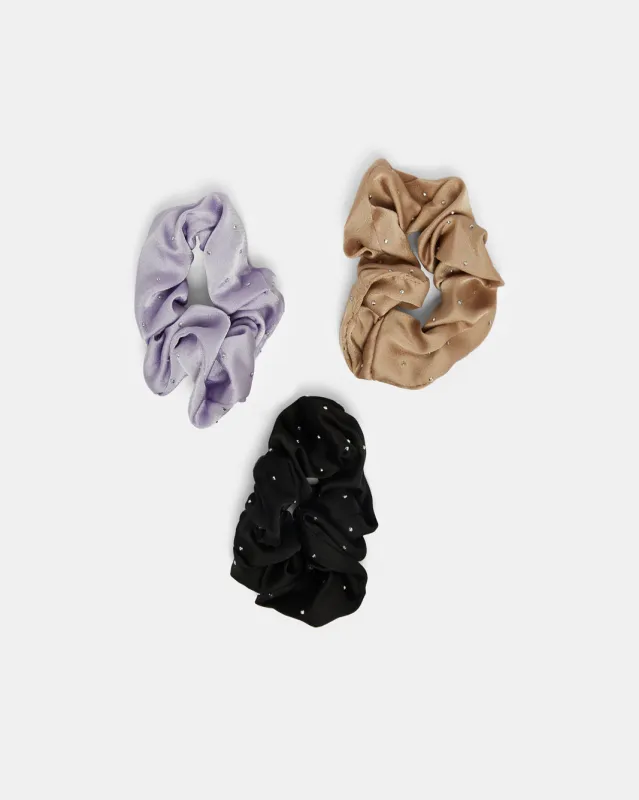 Women Assorted Scrunchy Set (3 Piece) sold by Redtag