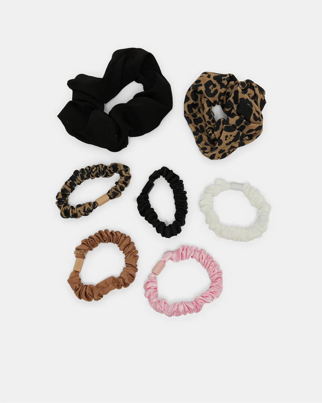 Women Assorted Plain Elastic Hair Band Set (7 Piece) sold by Redtag