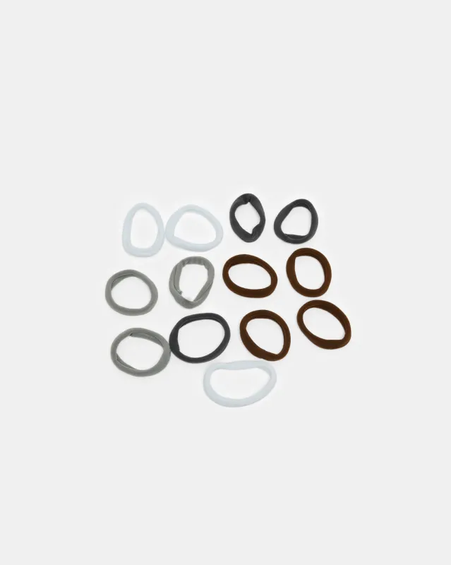 Women Assorted Plain Elastic Hair Band Set (13 Piece) sold by Redtag