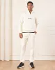 Men Ivory Basic Track Pants With Logo Print sold by Redtag
