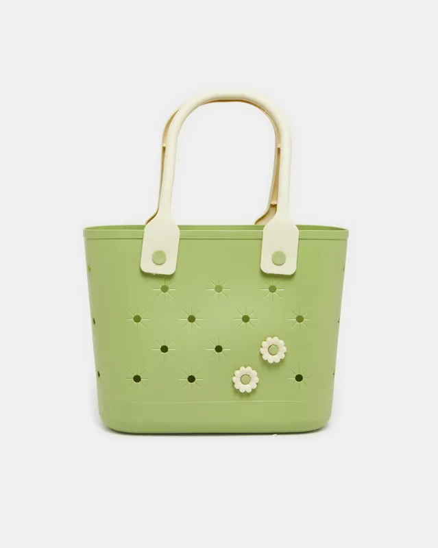 Green Silicon Beach Bag sold by Redtag