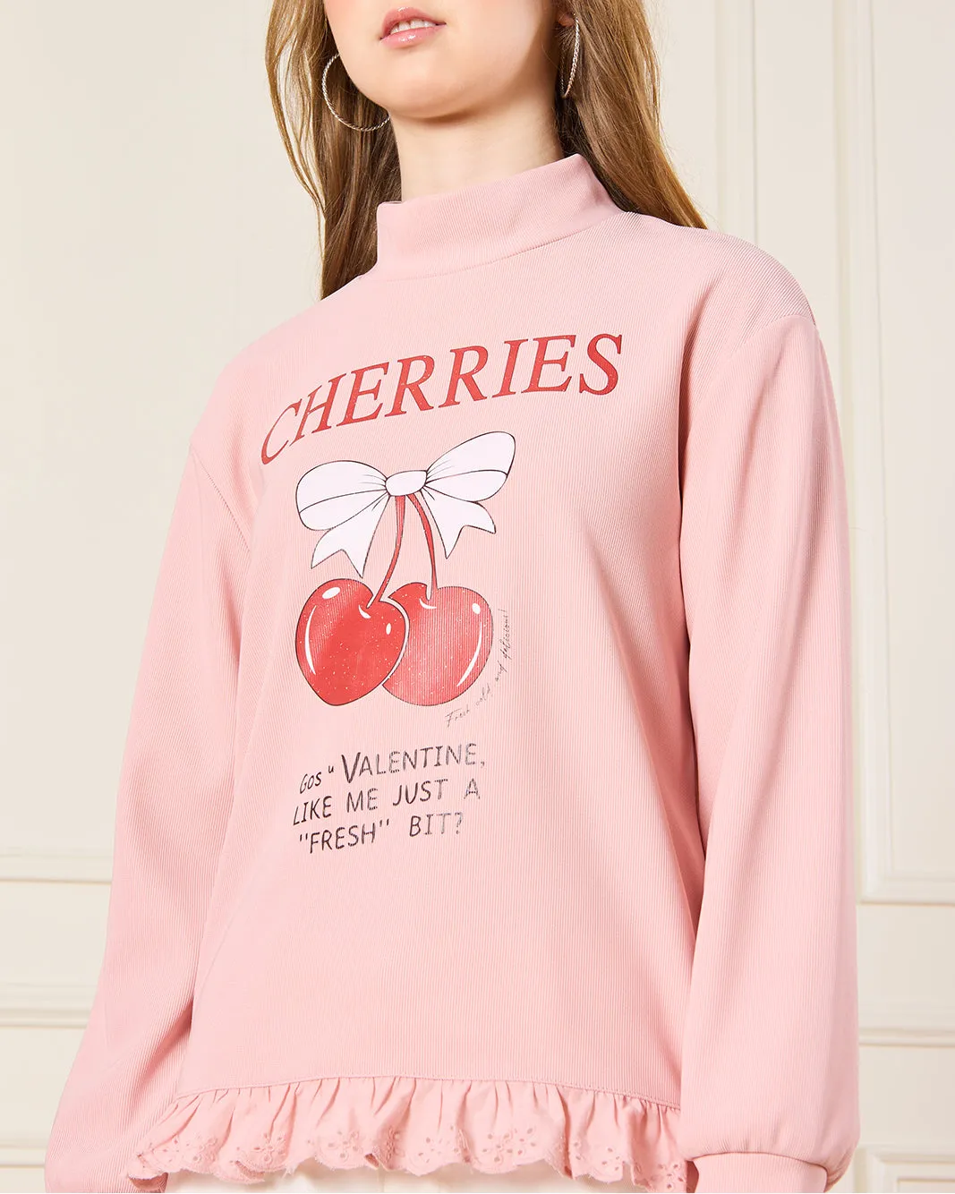 Senior Girls Pink High Neck Scuba Twofer Top sold by Redtag product image thumbnail 4