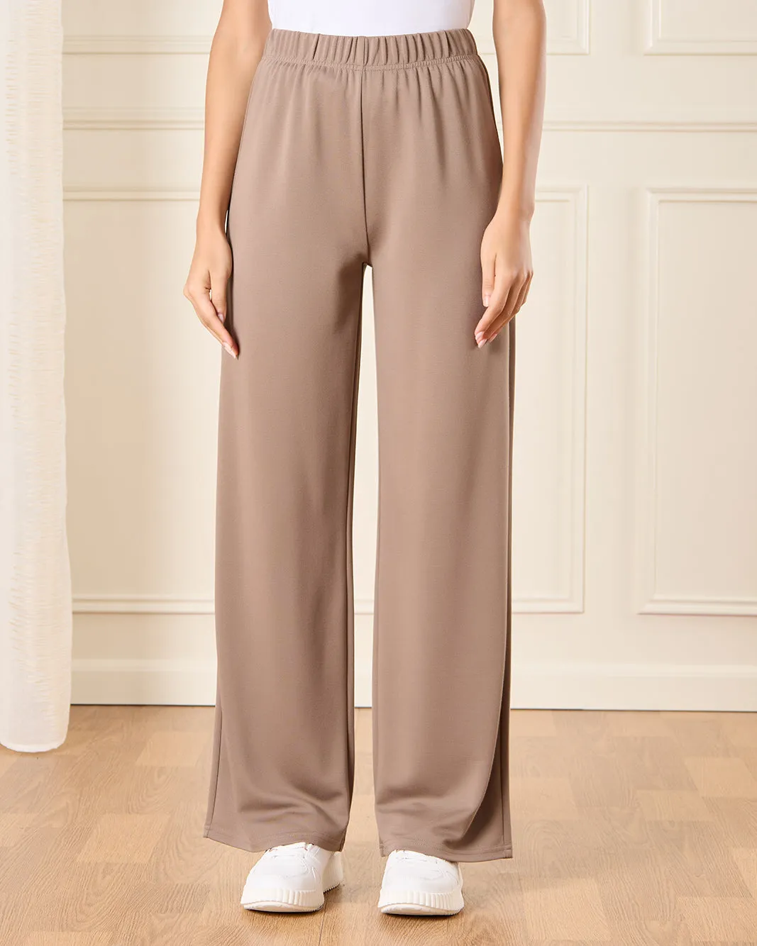 Women Brown Wide Leg Active Pants sold by Redtag