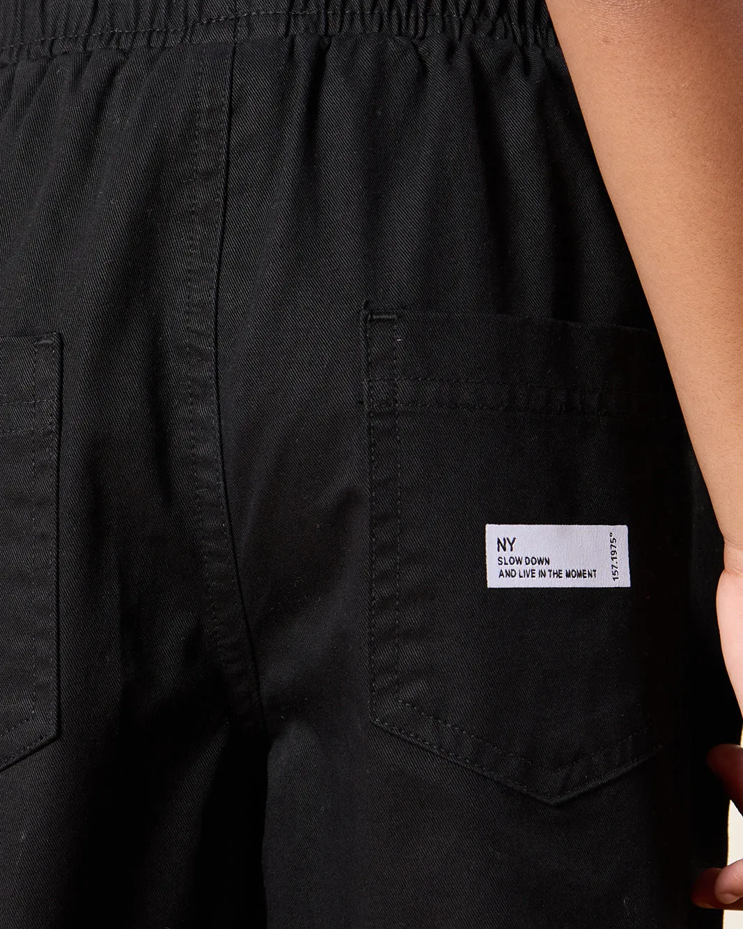 Boys Black Solid Joggers sold by Redtag product image thumbnail 5