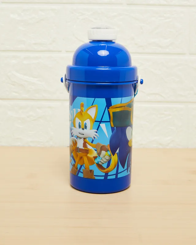 Blue Sonic The Hedgehog Water Bottle (500ml) sold by Redtag