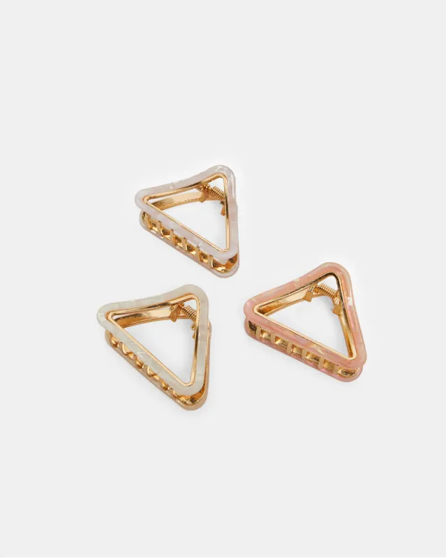 Women Assorted Hair Claw Set (3 Piece) sold by Redtag