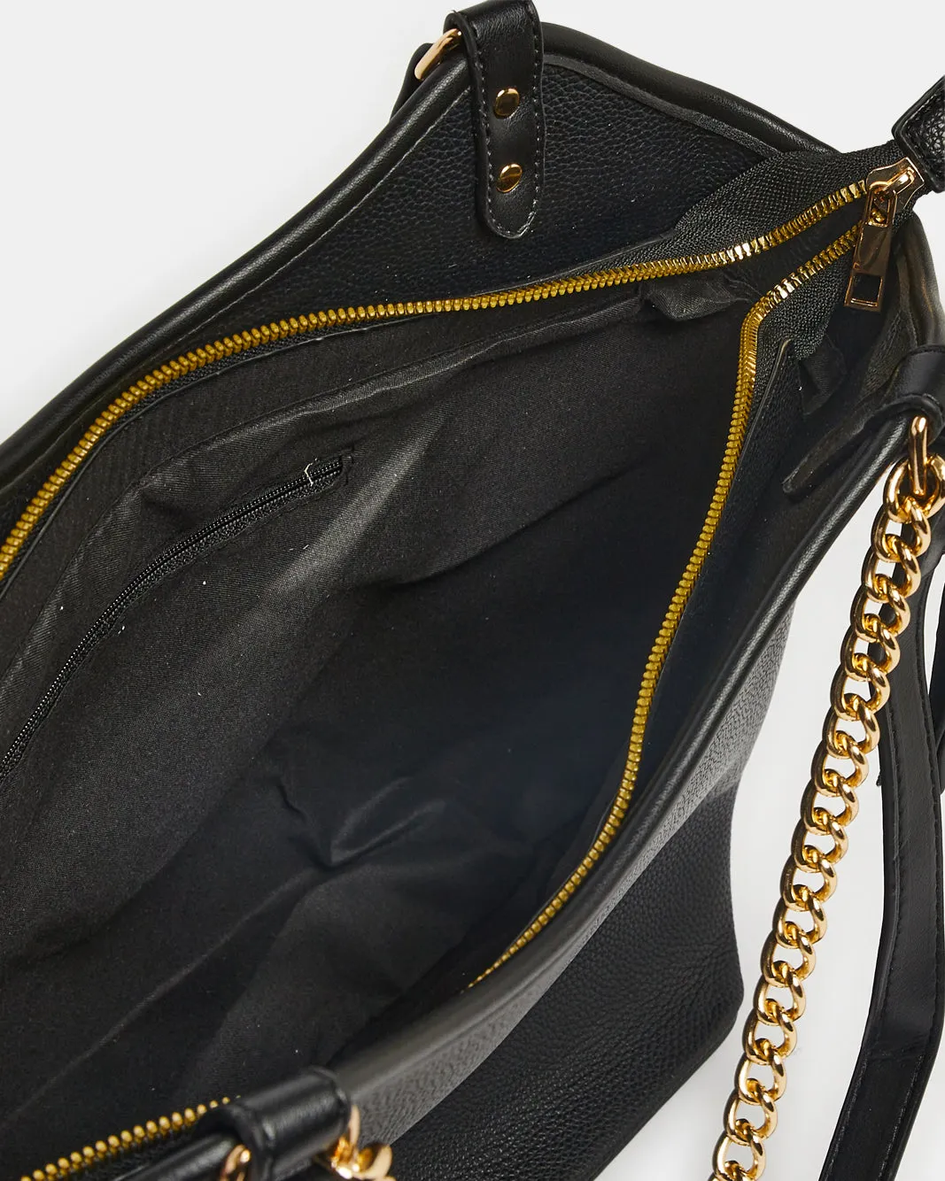 Women Black Embellished Tote Bag sold by Redtag product image thumbnail 4