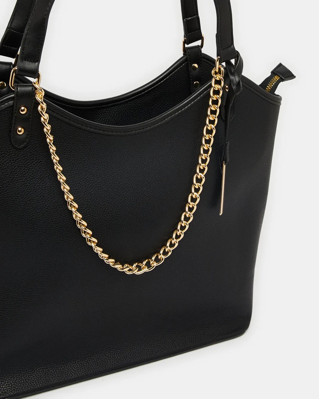 Women Black Embellished Tote Bag sold by Redtag product image thumbnail 3