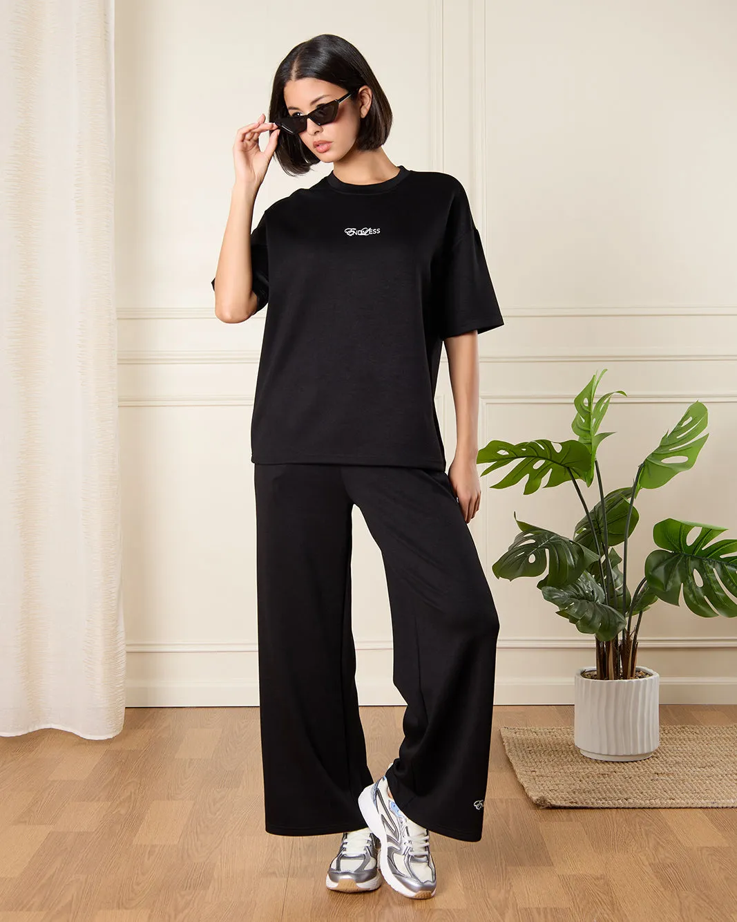Women Black Printed T-Shirt sold by Redtag product image thumbnail 2