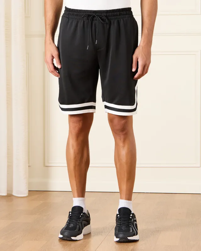 Men Black Active Shorts sold by Redtag