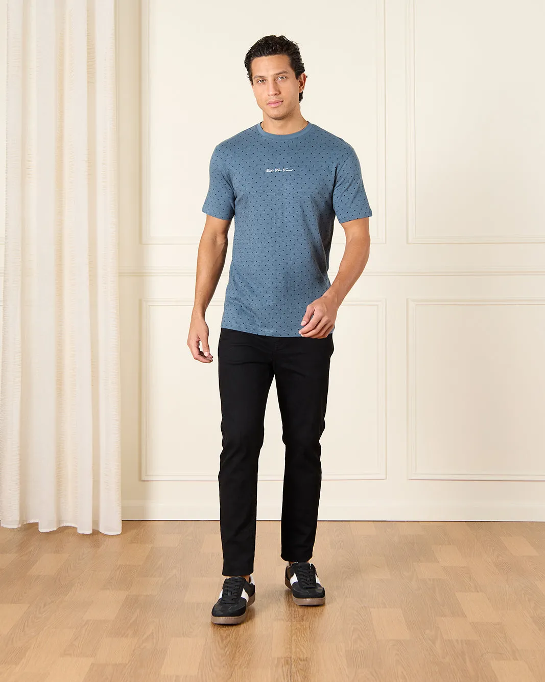 Men Blue Graphic T-Shirt sold by Redtag product image thumbnail 2