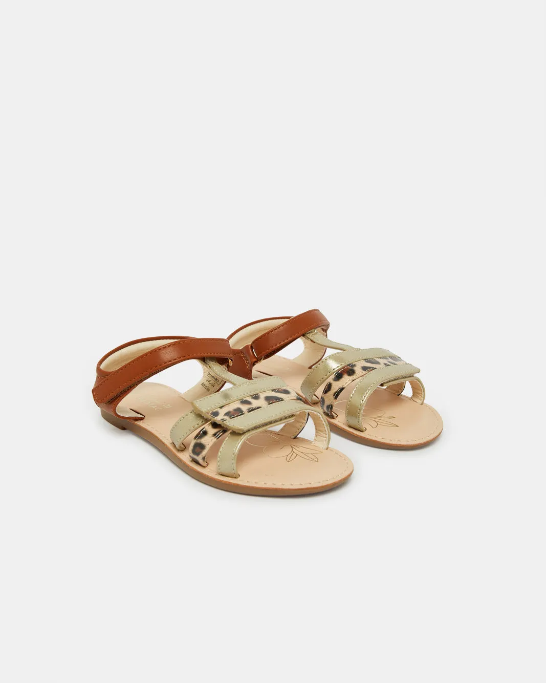 Girls Brown Strap Sandal sold by Redtag product image thumbnail 2