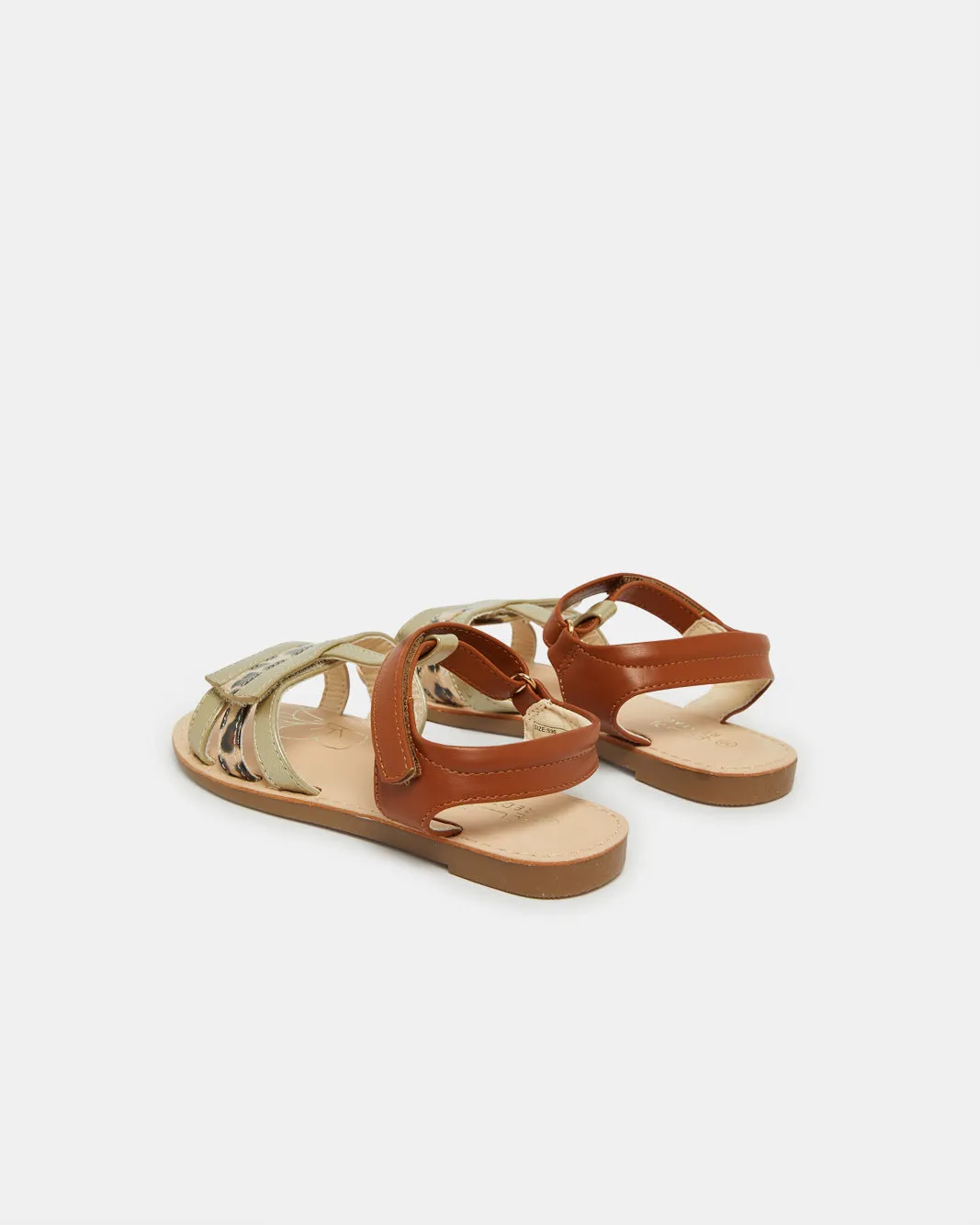Girls Brown Strap Sandal sold by Redtag product image thumbnail 3