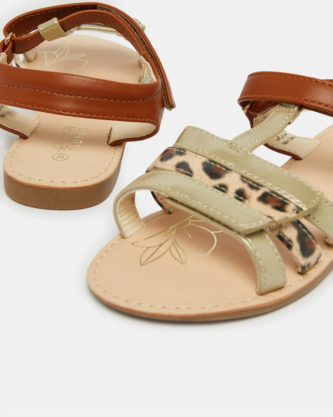 Girls Brown Strap Sandal sold by Redtag product image thumbnail 4