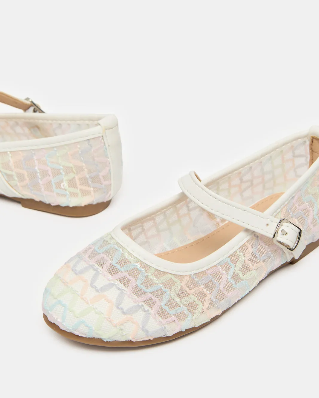 Senior Girls Beige Mesh Ballerina sold by Redtag product image thumbnail 3