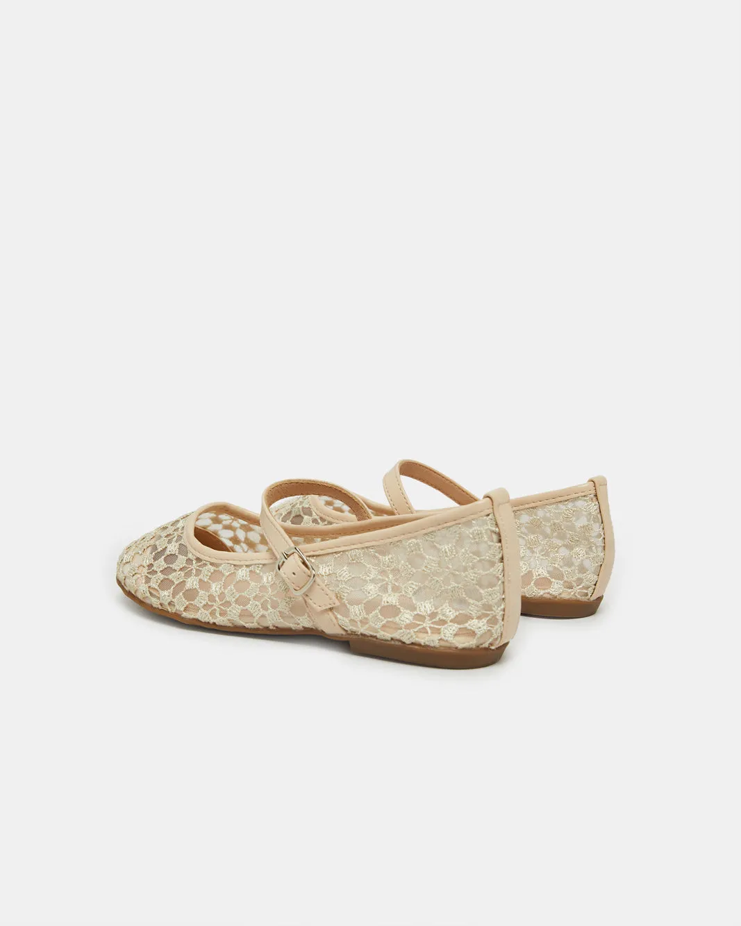 Senior Girls Beige Embroidery Ballerina sold by Redtag product image thumbnail 3