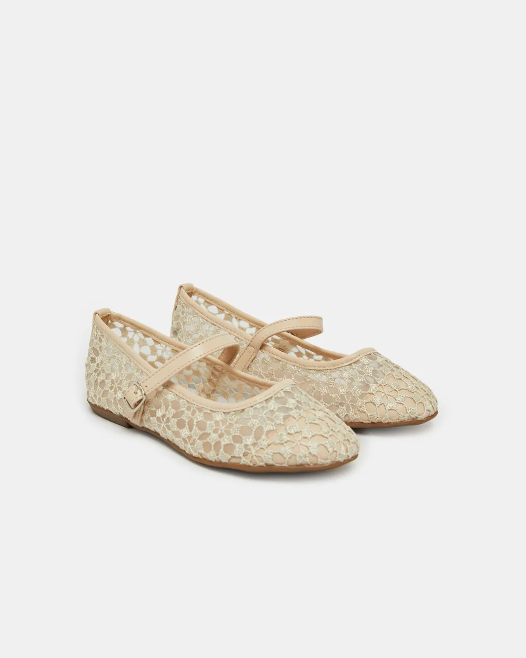 Senior Girls Beige Embroidery Ballerina sold by Redtag product image thumbnail 2