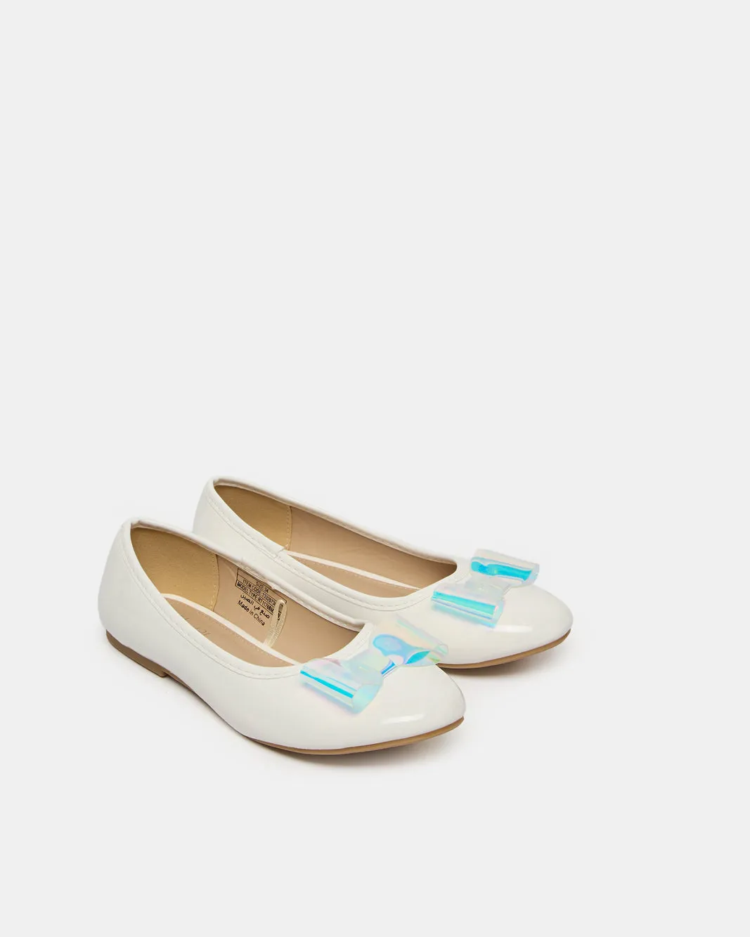 Senior Girls White Bow Ballerina sold by Redtag product image thumbnail 2