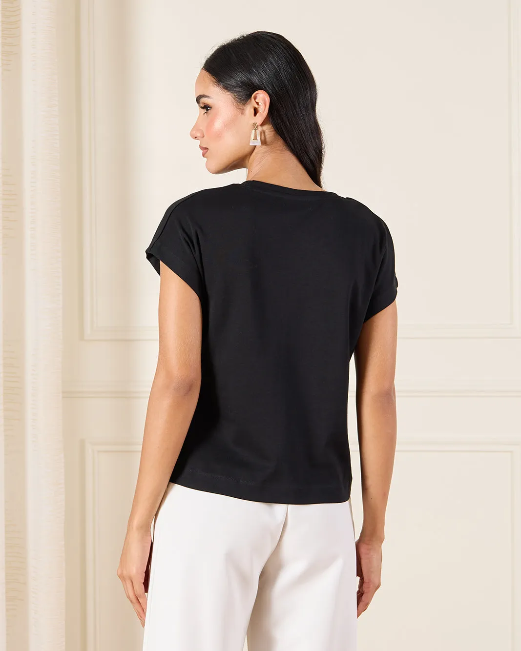 Women Black Printed Top sold by Redtag product image thumbnail 3