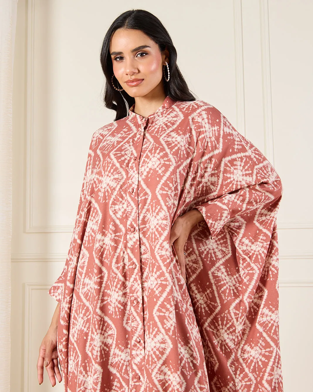 Women Red Printed Kaftan Dress sold by Redtag product image thumbnail 2