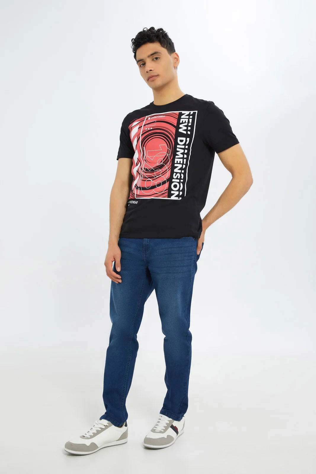 Men Blue Slim Fit Jeans sold by Redtag product image thumbnail 2