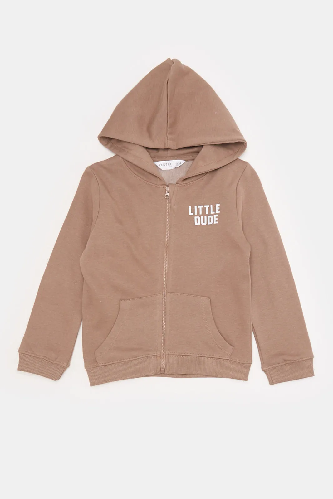 Infant Boys Beige Hooded Sweatshirt sold by Redtag