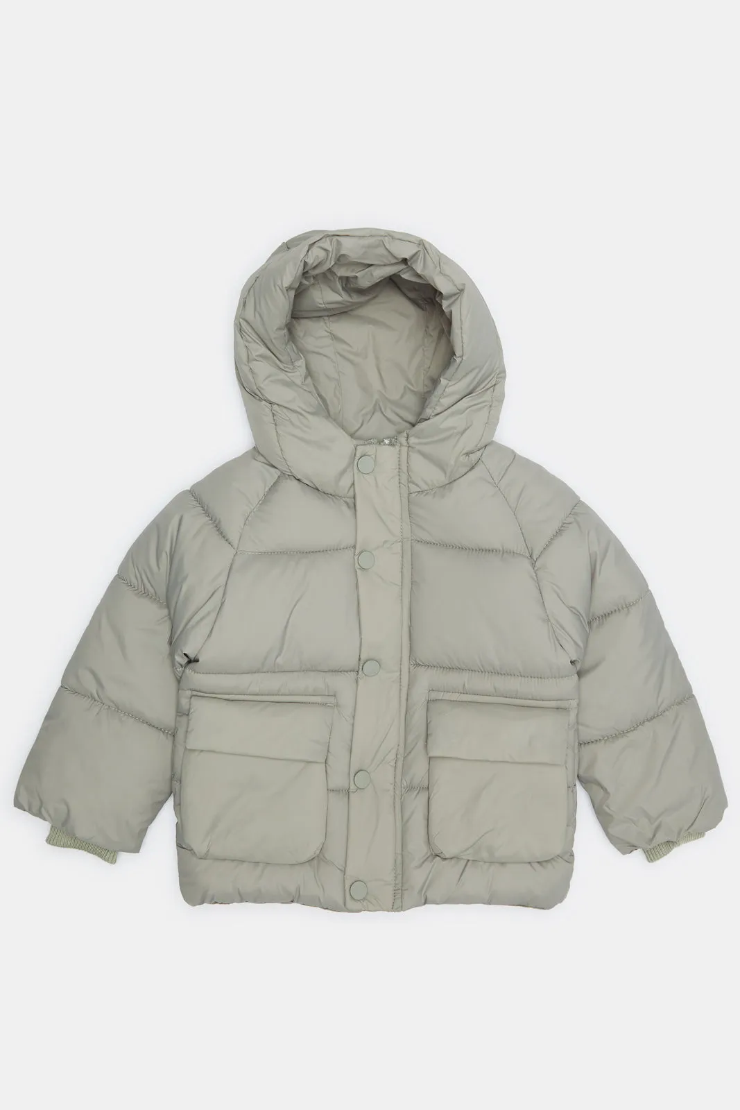 Infant Boys Green Hooded Jacket sold by Redtag